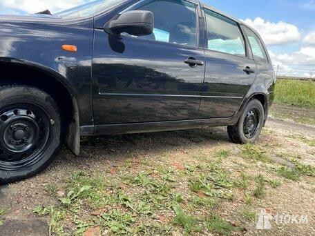 ВАЗ (Lada), Kalina, 1400, 89, бензин, универсал, механика, передний привод, среднее состояние, левый, синий, 280 000 ₽