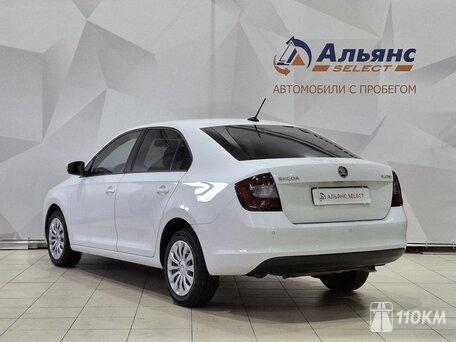 Skoda, Rapid, 1600, 110, бензин, хэтчбек, автомат, передний привод, среднее состояние, левый, белый, 1 390 000 ₽