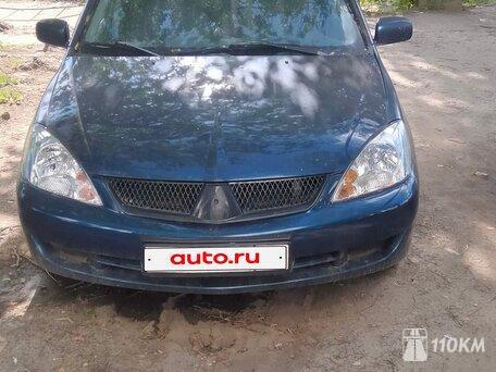 Mitsubishi, Lancer, 1600, 98 / 72 при 5000, бензин, седан, механика, передний привод, среднее состояние, левый, синий, 210 000 ₽