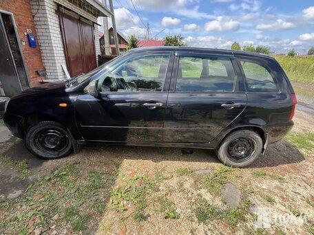 ВАЗ (Lada), Kalina, 1400, 89, бензин, универсал, механика, передний привод, среднее состояние, левый, синий, 280 000 ₽